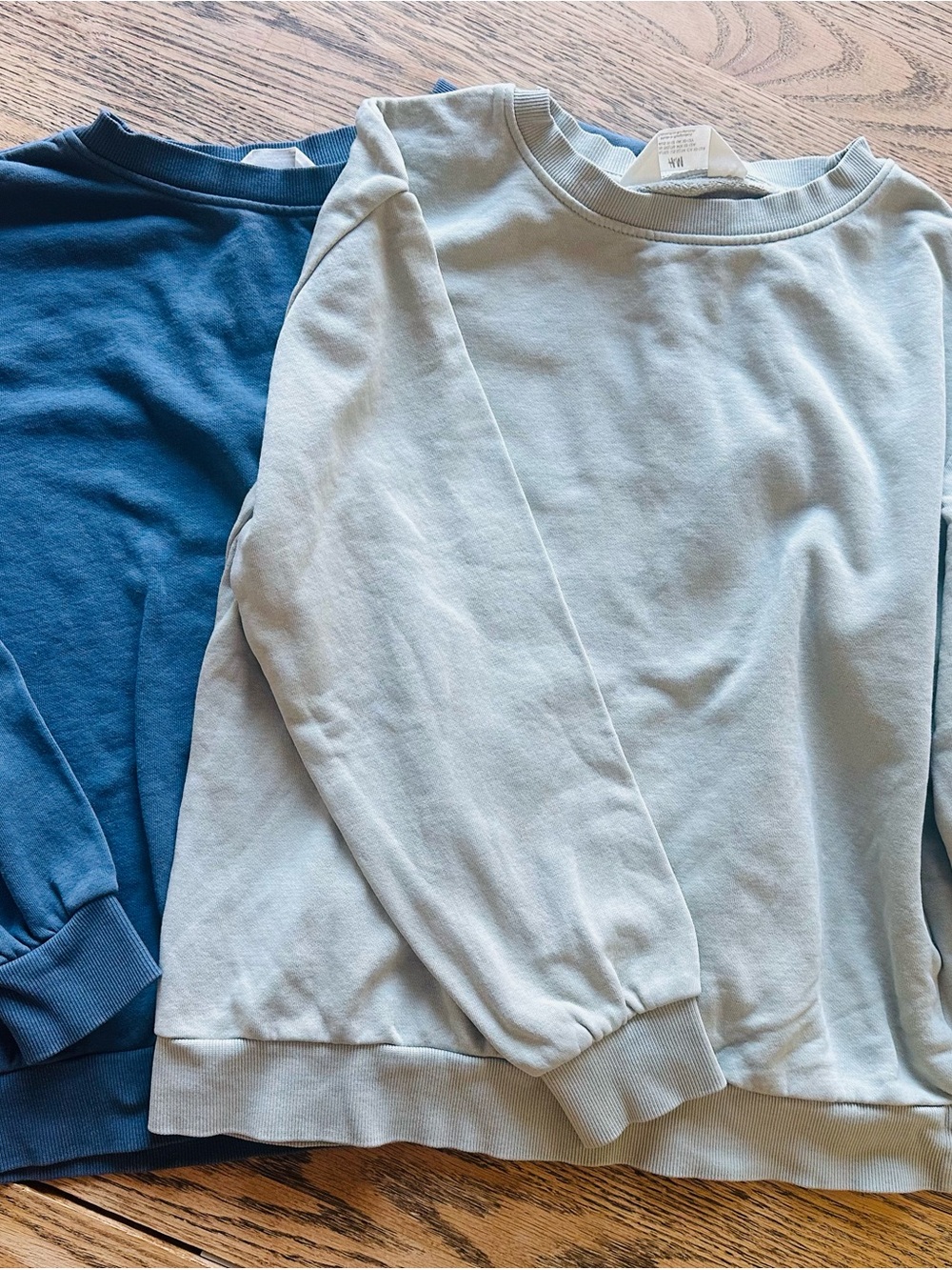 H&M Boys Crewneck Sweaters TWO- Light Green & Blue